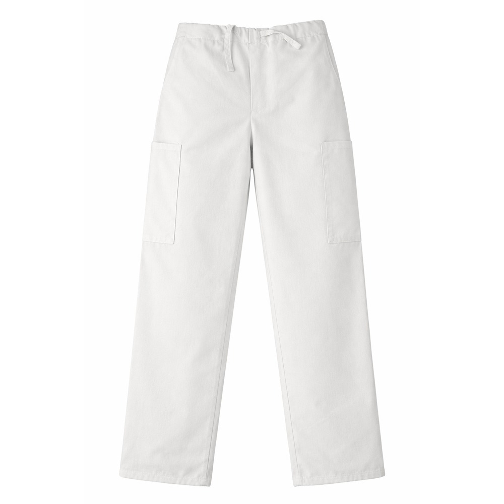 Vintage Life White‎ Medical Scrub Pants Womens XS Cargo Pockets Drawstring